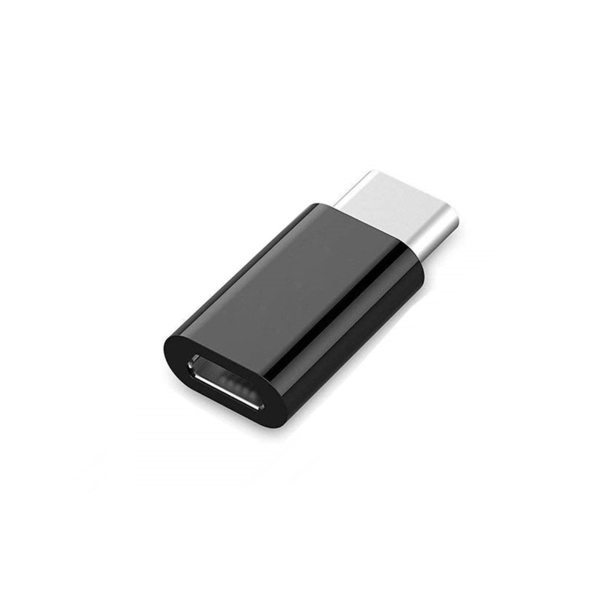 Micro USB til USB-C Adapter Sort