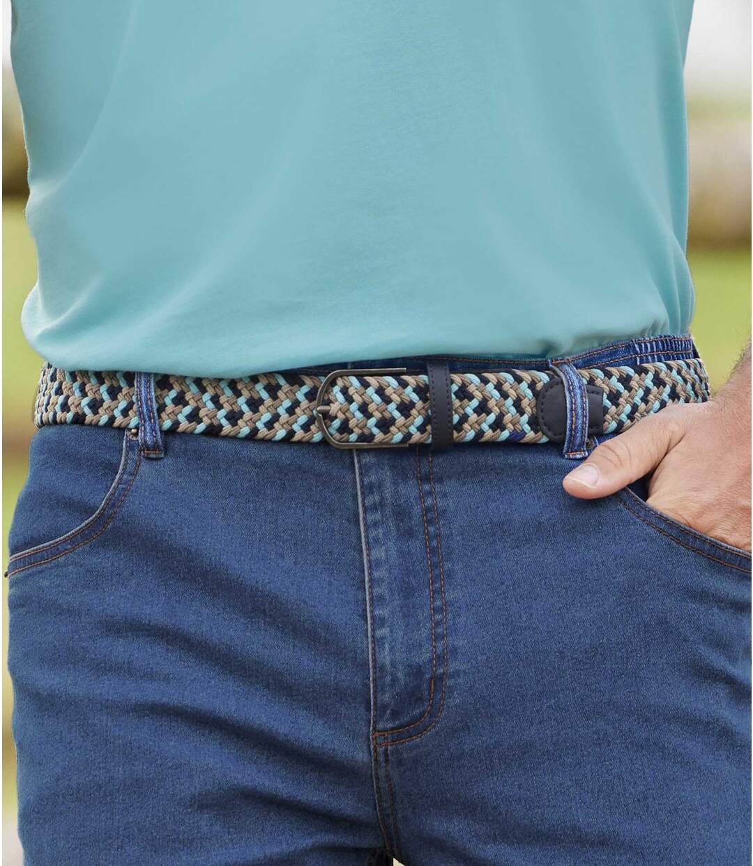 Ceinture Tressée Stretch Confort