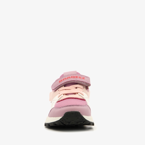 Braqeez meisjes sneakers met roze details
