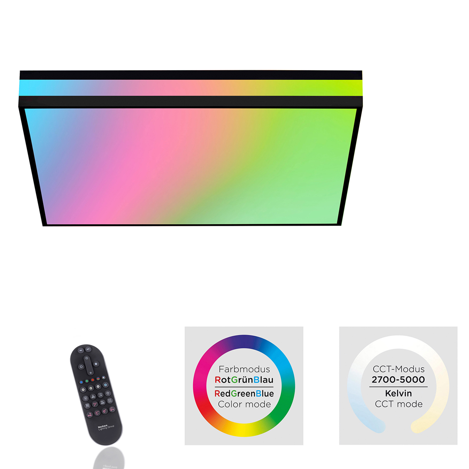 LED-Deckenleuchte - RGB - mit Leuchteffekten - 46 cm