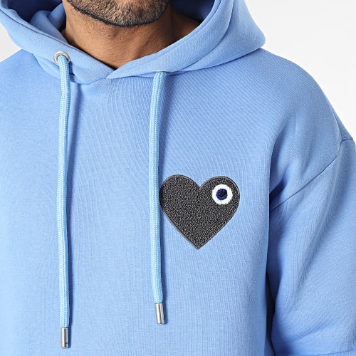 Sweat Capuche Bleu