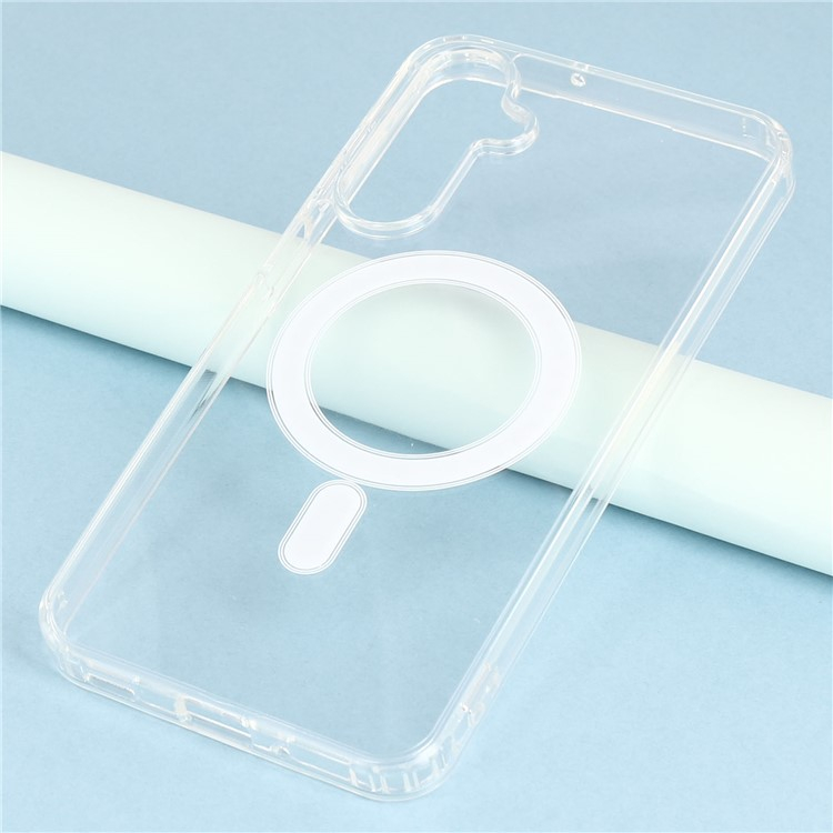 Samsung Galaxy A56 Hybrid Hülle TPU Bumper Acryl Rückseite MagSafe-Modul - Transparent