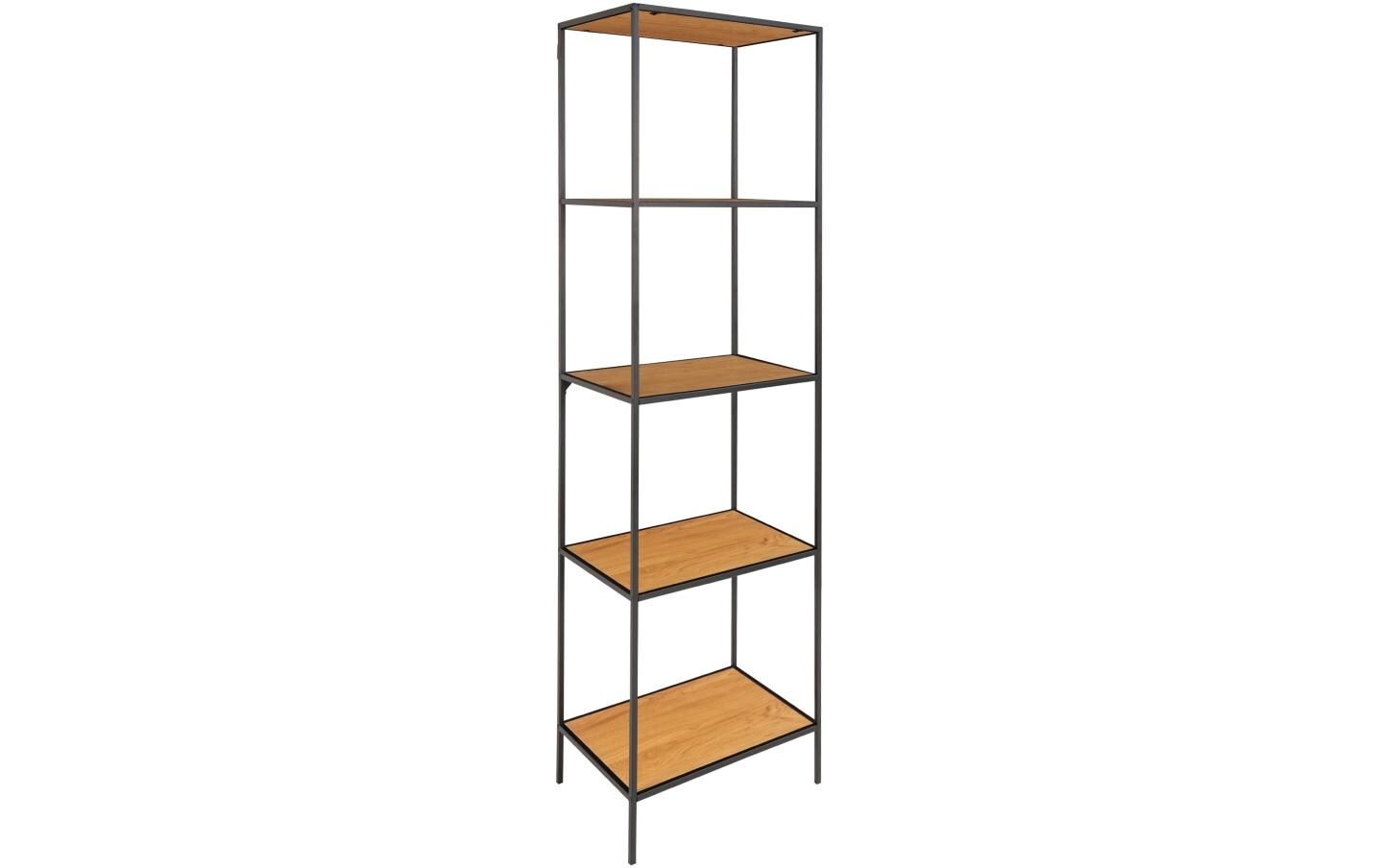 Regal Vita 170 x 51 cm, Nature/Schwarz<br>Standregal mit fünf Ablagen
