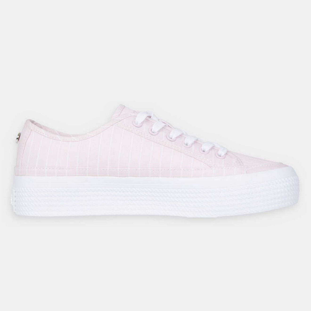Tommy Hilfiger Baskets Essential rayées rose pâle