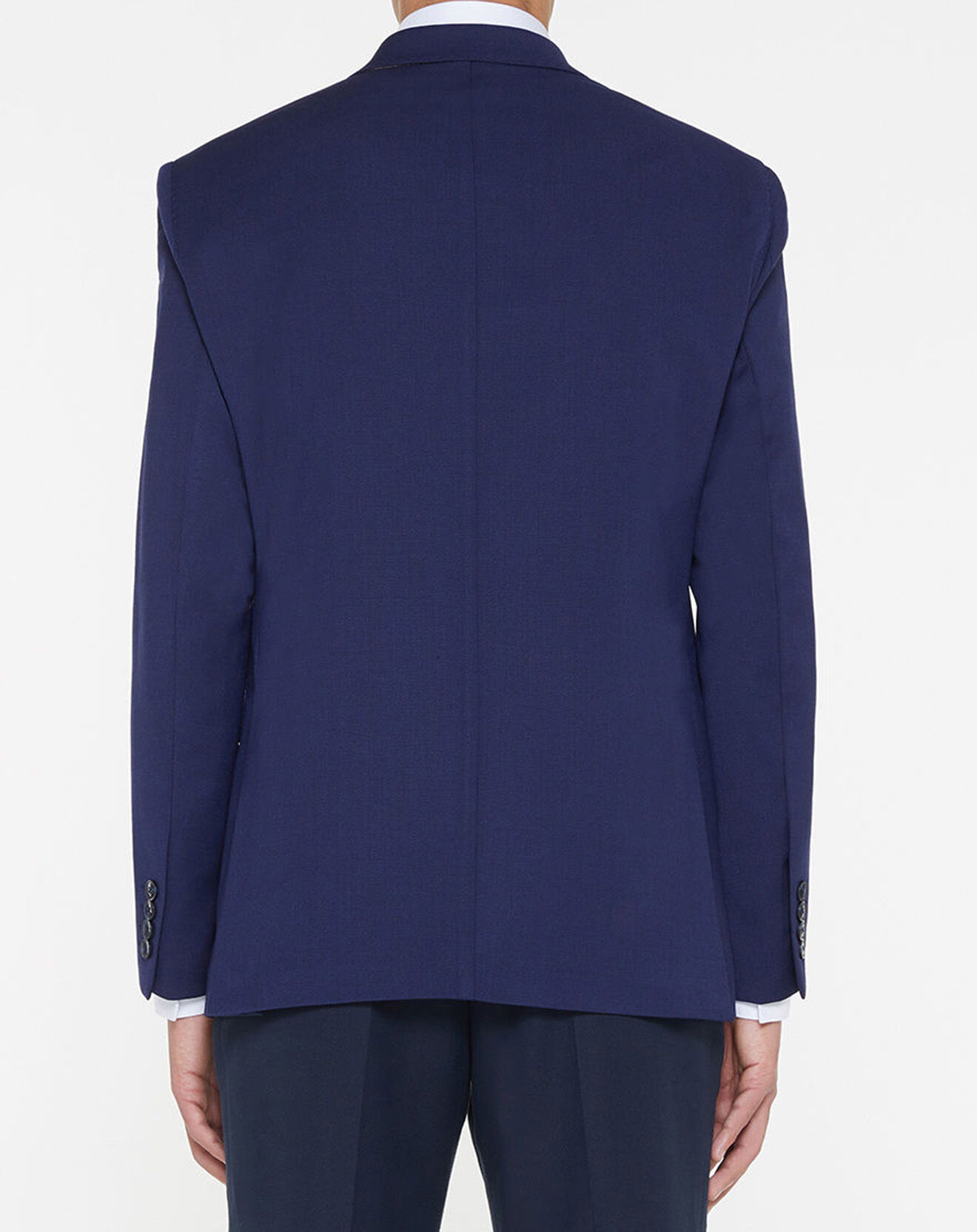 Hackett London Veste de Costume en Laine mélangée bleue
