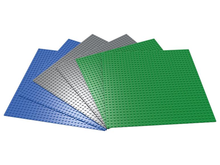 Set van 6 bouwplaten voor bouwstenen