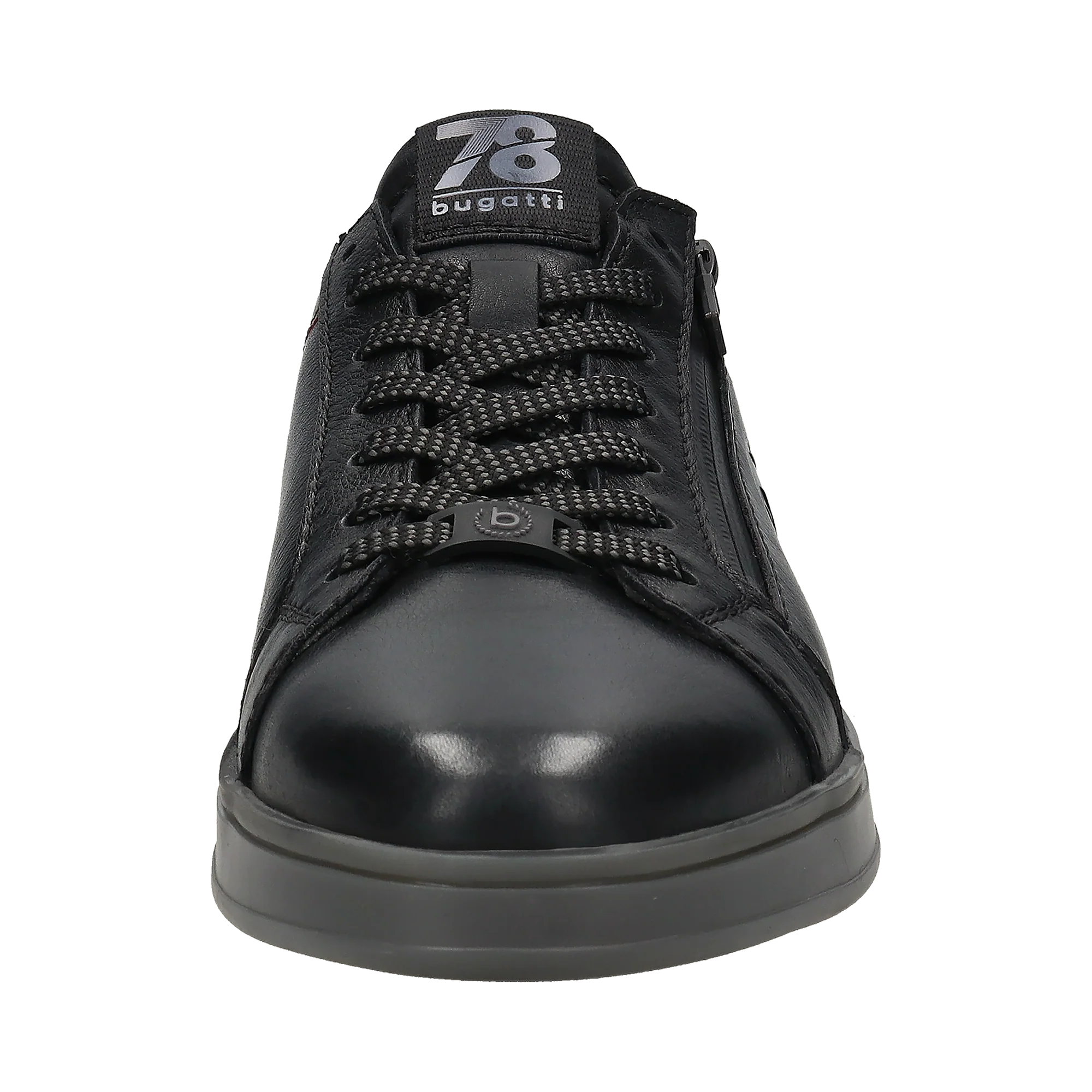 Leder Sneaker schwarz