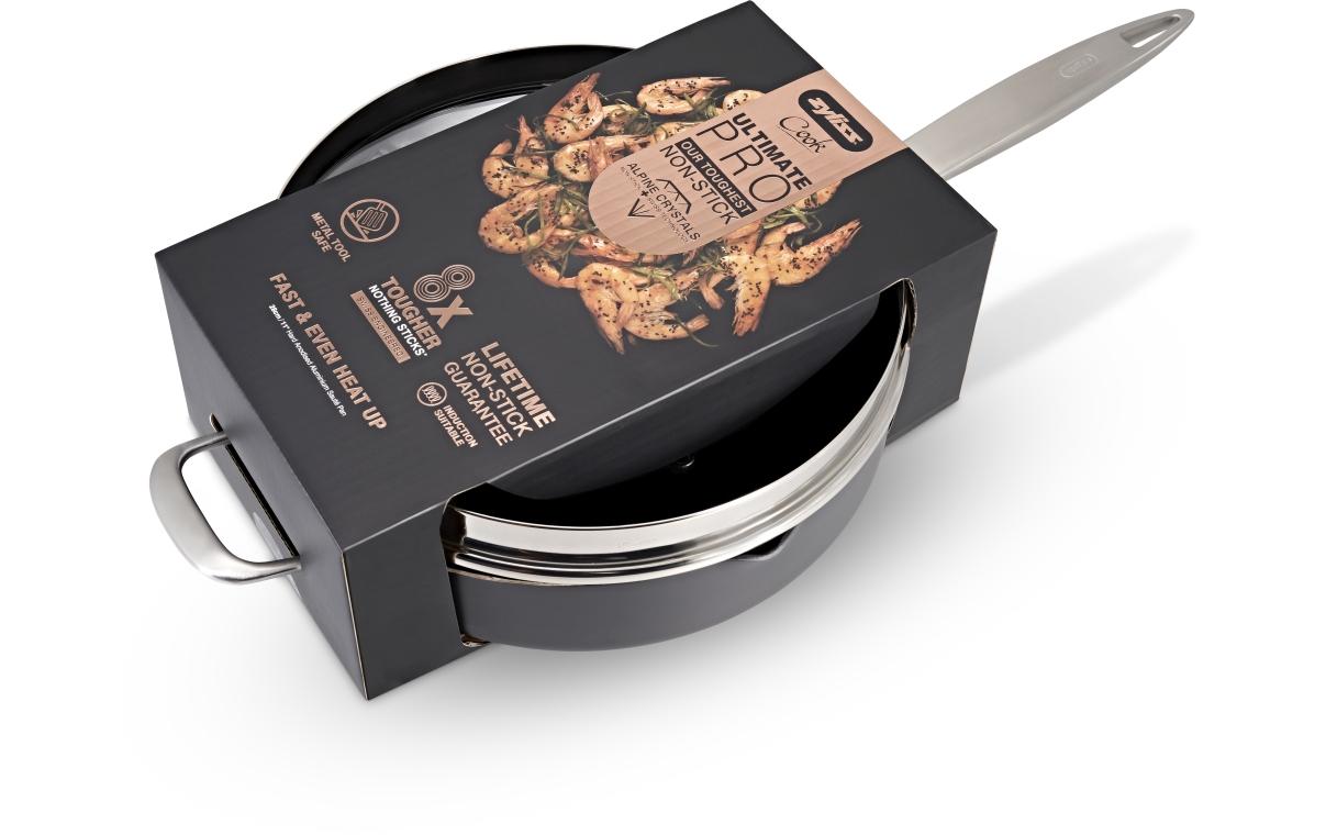 Bratpfanne Cook Antihaft mit Glasdeckel 28 cm<br>PFOA-freie Bratpfanne mit Glasdeckel