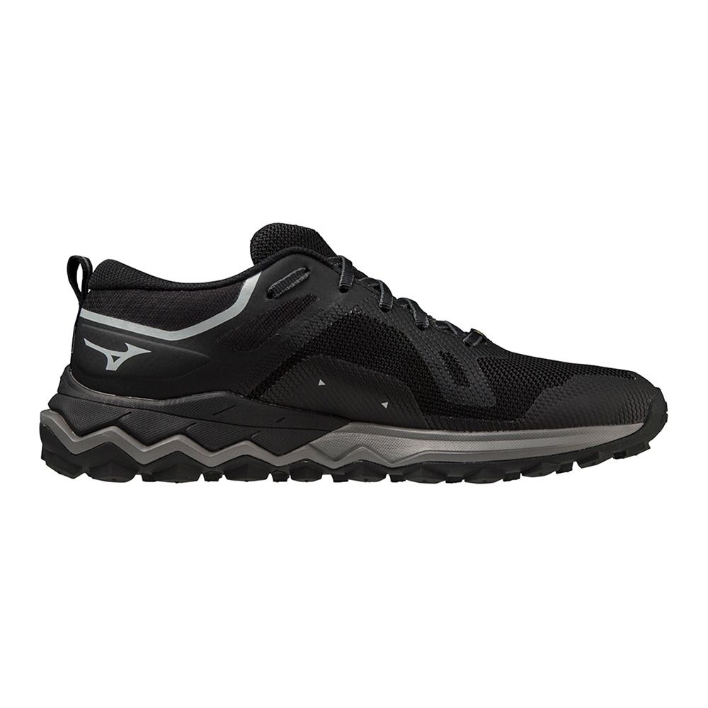 Mizuno WAVE IBUKI 4 GTX - Chaussures trail Femme black/silver/quiet shade
