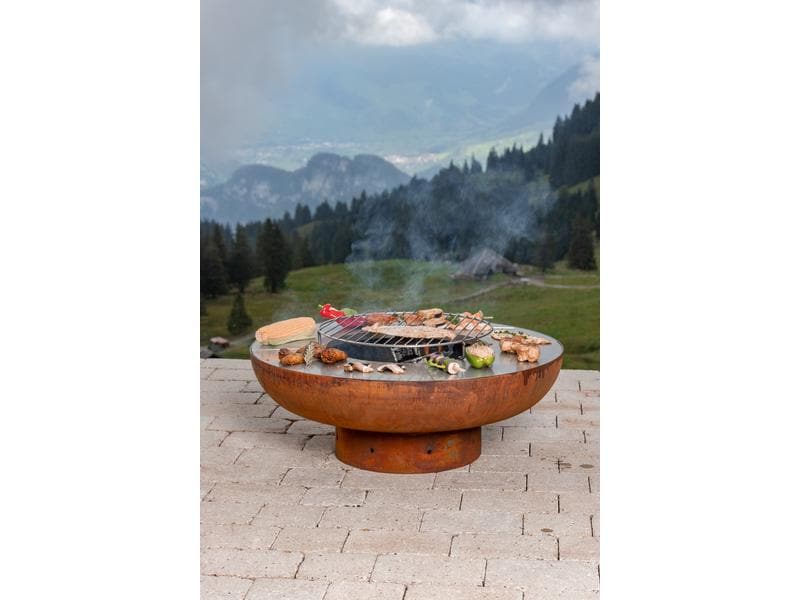 Nouvel Grill- und Feuerschale Superiore Ø 75 cm Plancha-Grill mit dem Grillrost