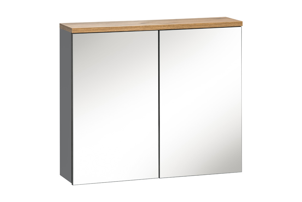 Comad Bali Grey 841 FSC spiegelkast 80cm eiken/antraciet