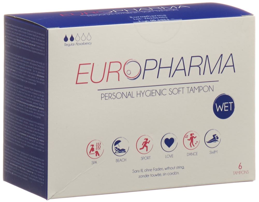 EUROPHARMA Hygienic Tampons<br>6 Stück