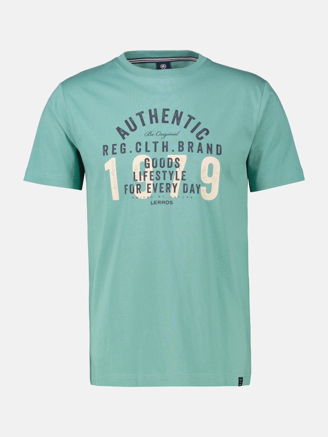 Unifarbenes T-Shirt in Übergrössen