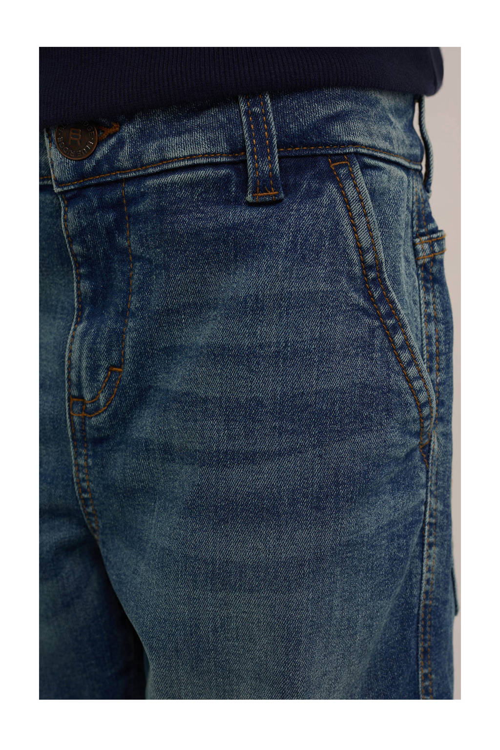 WE Fashion tapered fit jeans blue used denim