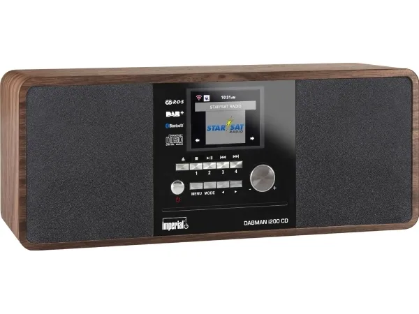 Imperial DABMAN i200 CD, Digital, DAB ,FM,UKW, Afspiller, CD, 20 W, 7,62 cm (3