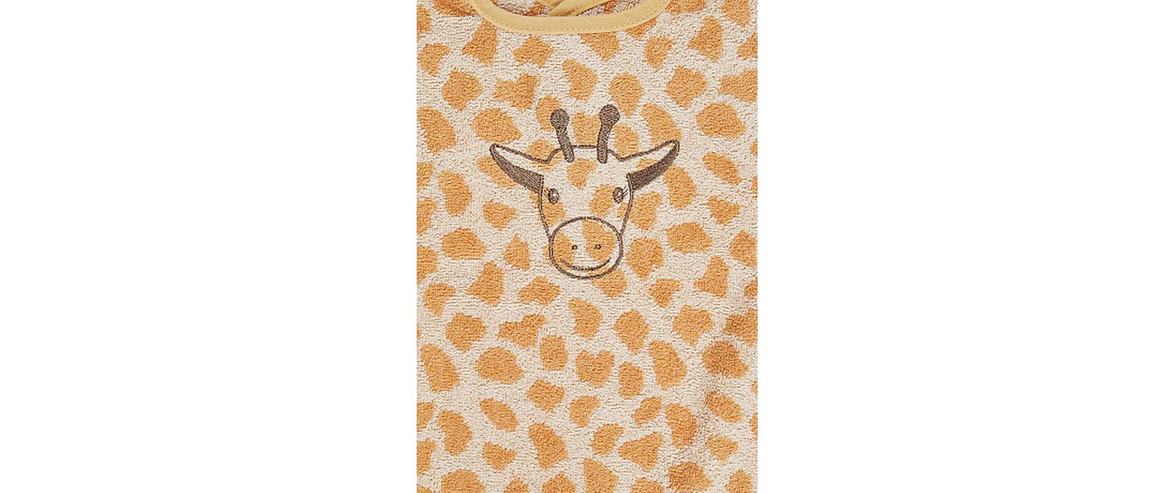 Ärmel-Lätzchen Giraffe KayaLangarm-Lätzchen mit praktischem Druckknopfverschluss