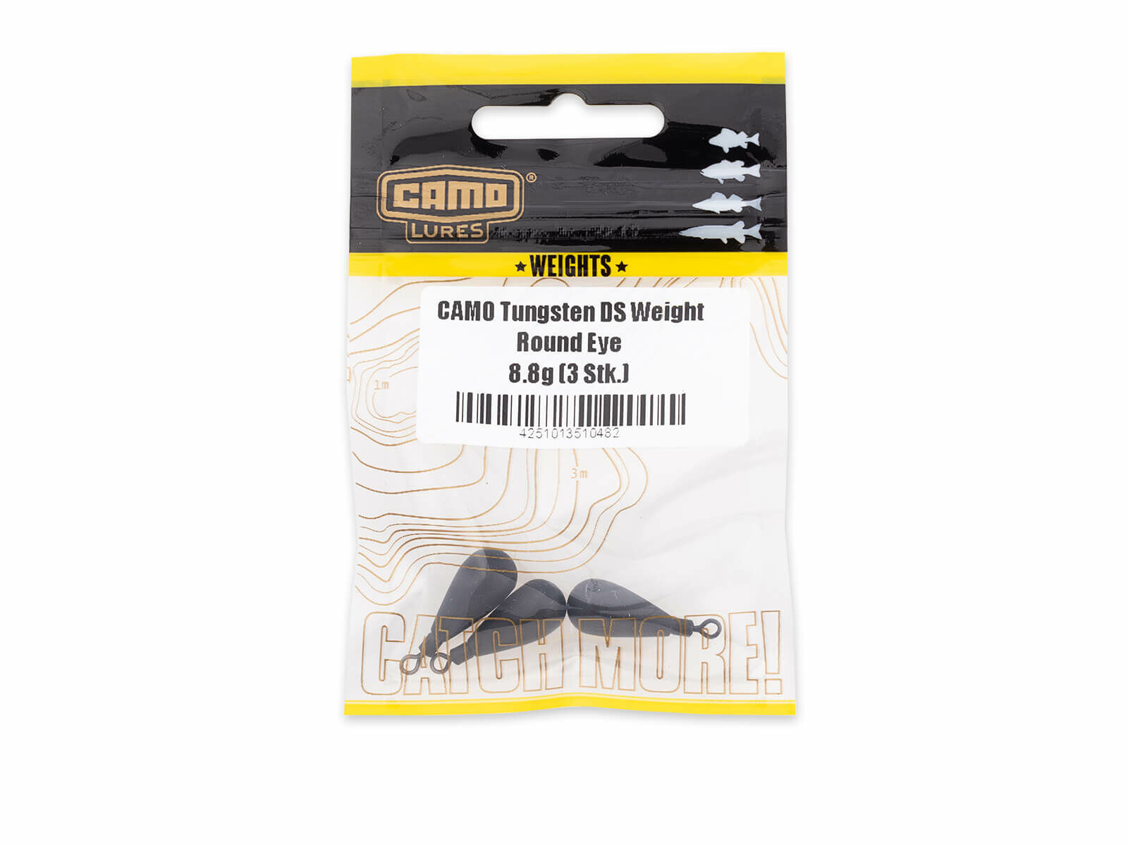 CAMO Tungsten DS Weight Round Eye - 10.5g (2 Stk.)