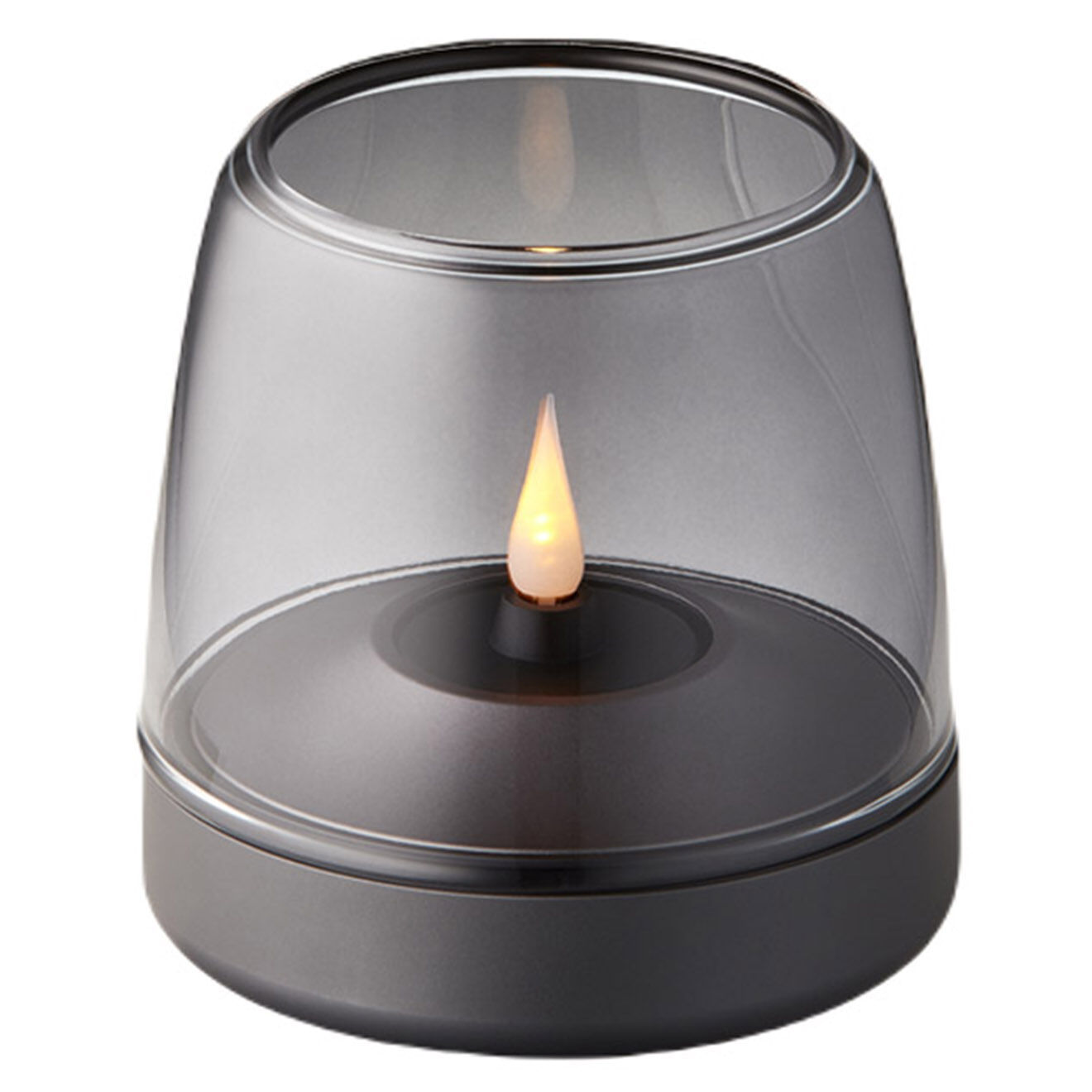 Kooduu Bougeoir Glow 10  gris - 9x9xx9 cm