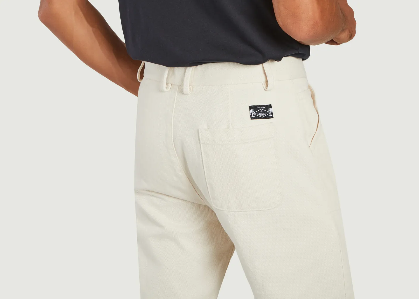 Pantalon fatigue en coton Cuisse de Grenouille