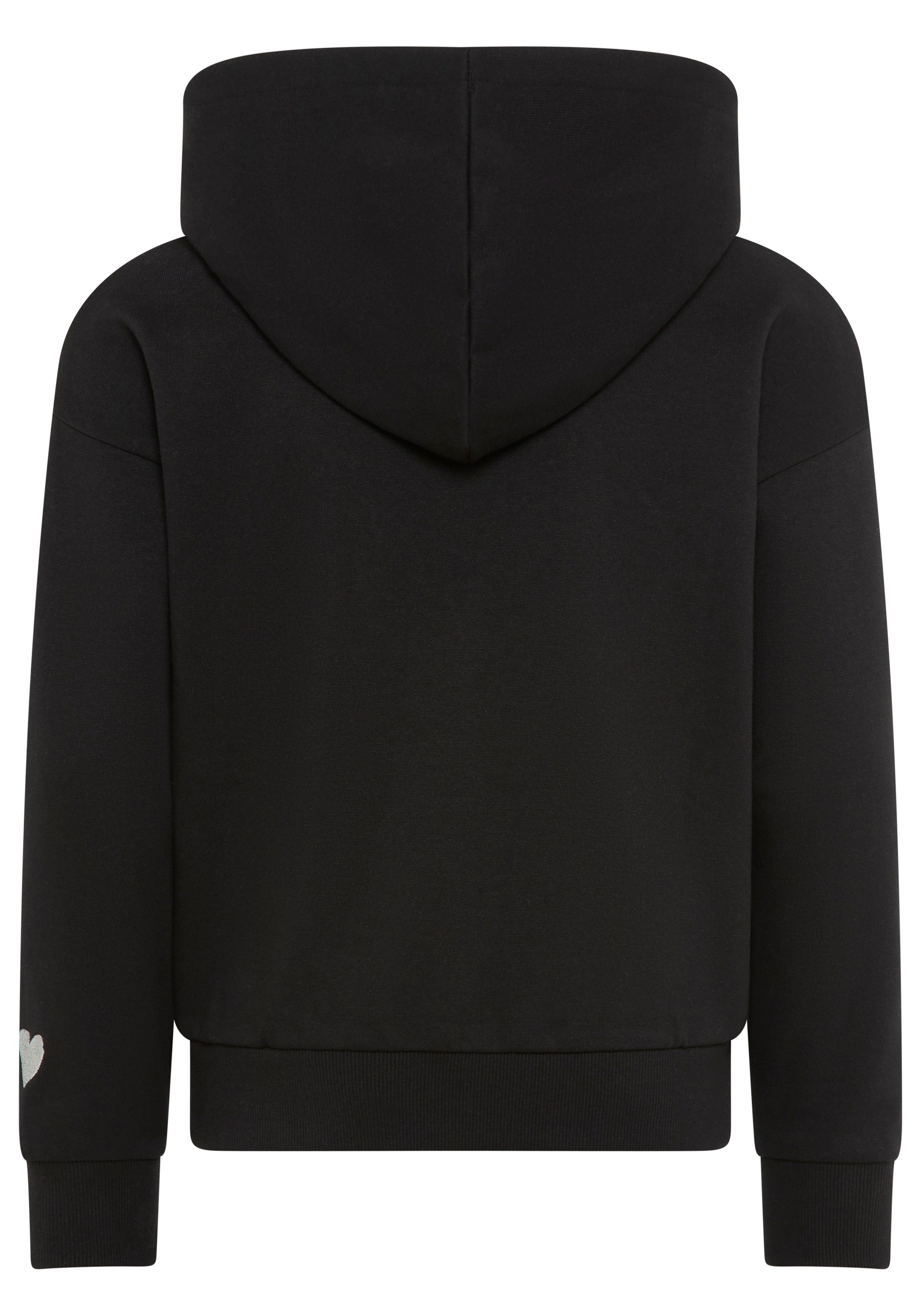 KIDSWORLD Kapuzensweatjacke »Lässige Sweatjacke mit kleinem  Logo«, Lockere Form
