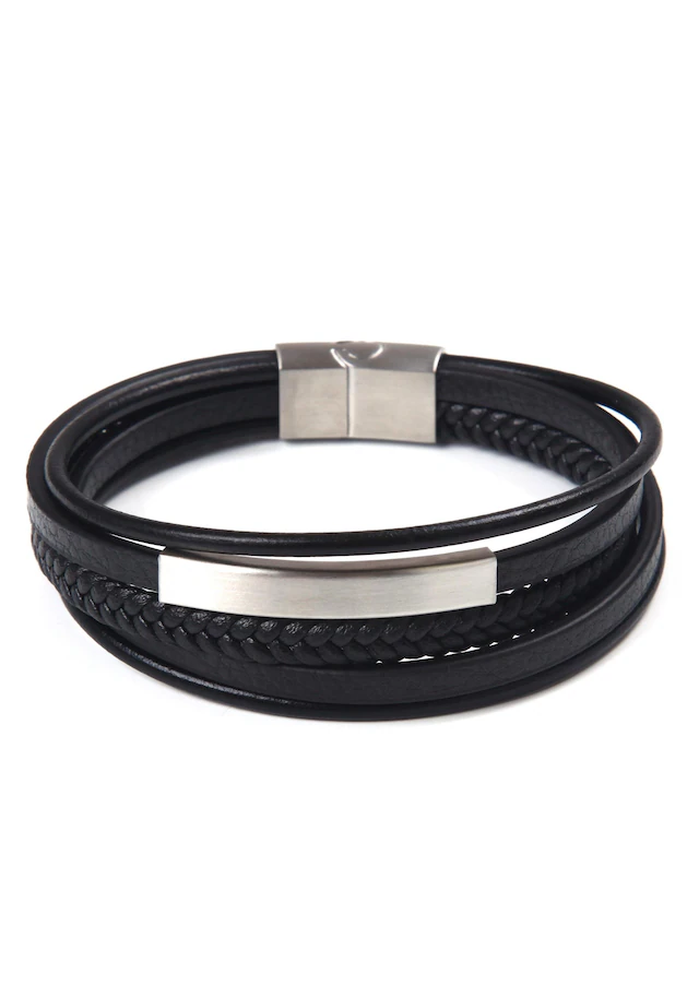 Firetti Armband »stylisches Design im sportlich-eleganten Stil, mehrreihig«