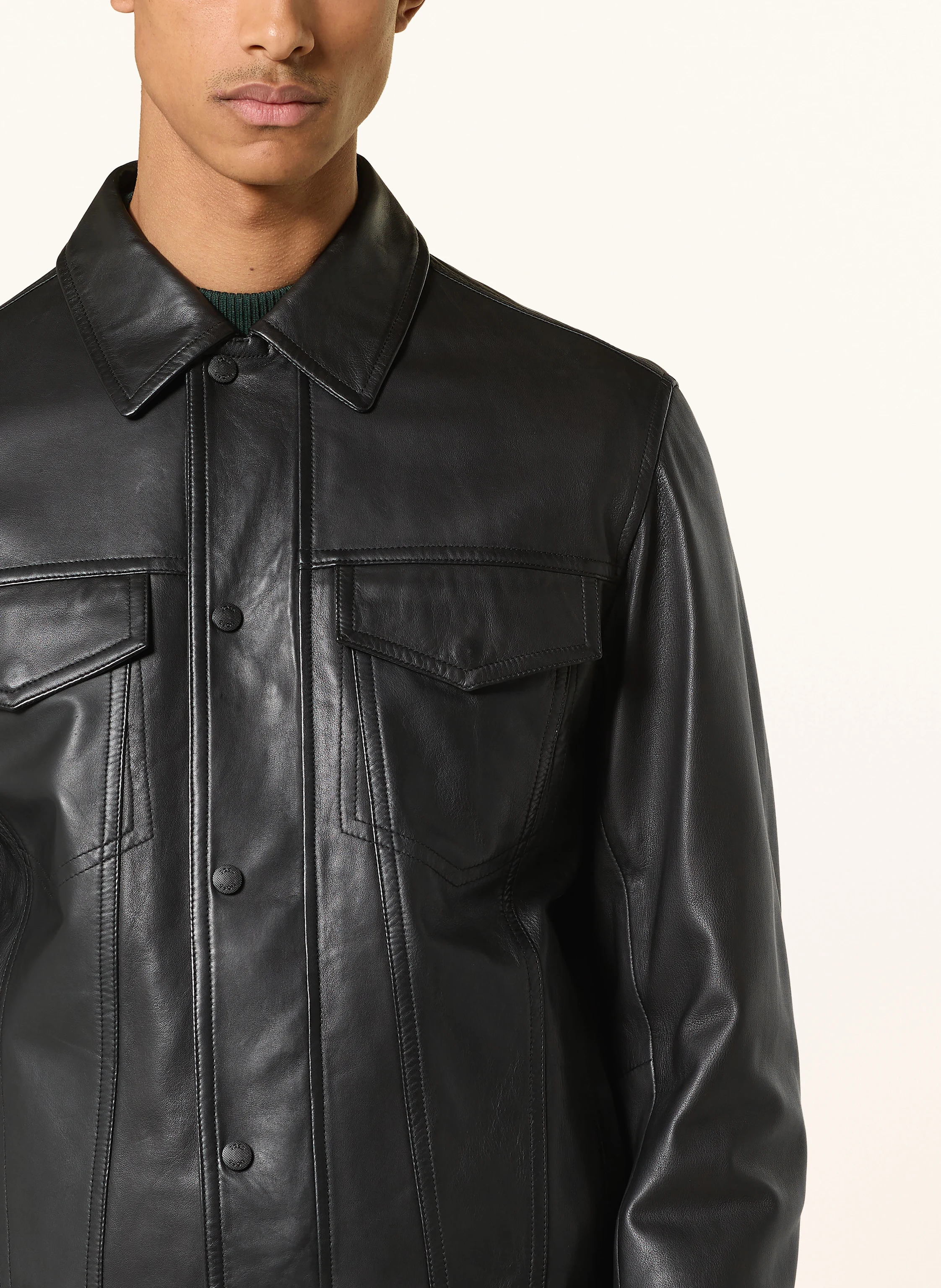BOSS Lederjacke JOCRUZ
