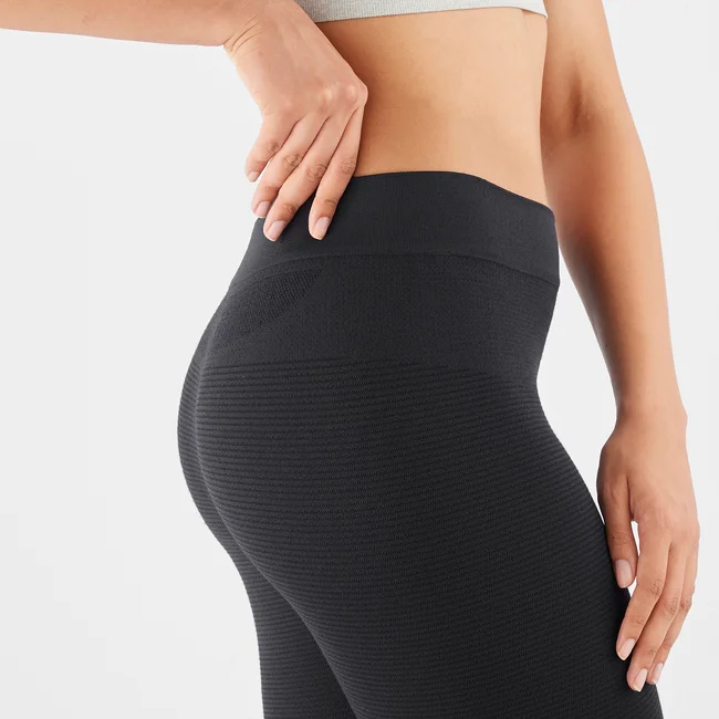 ESSENTIAL WOOL  Leggings Damen DEEPBLACK