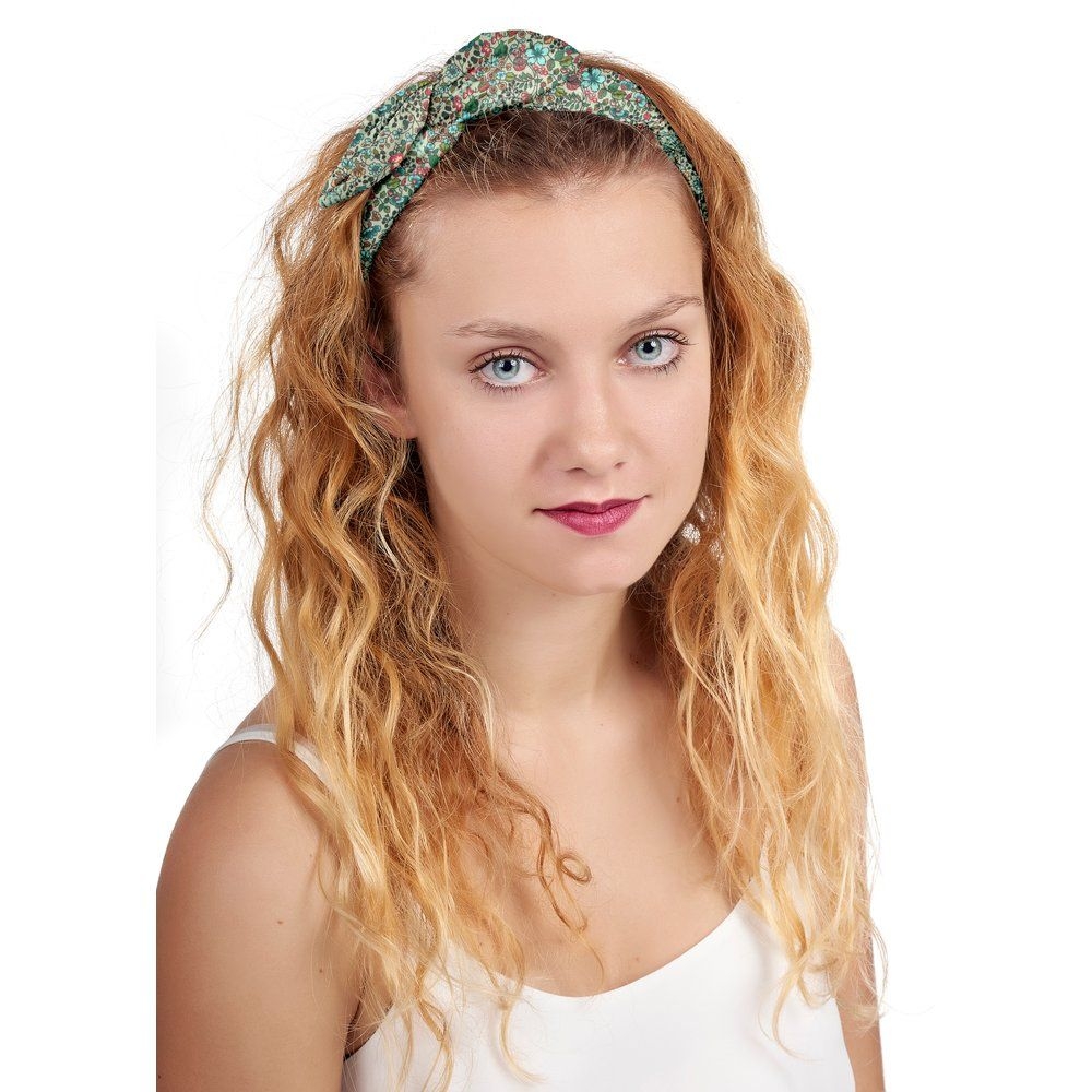 Bandeau Vintage Fleur Mentholé