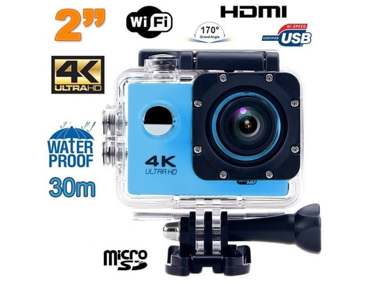 YONIS - Caméra sport Caméra étanche 4k sport ecran lcd 2' pouces option slow moti...