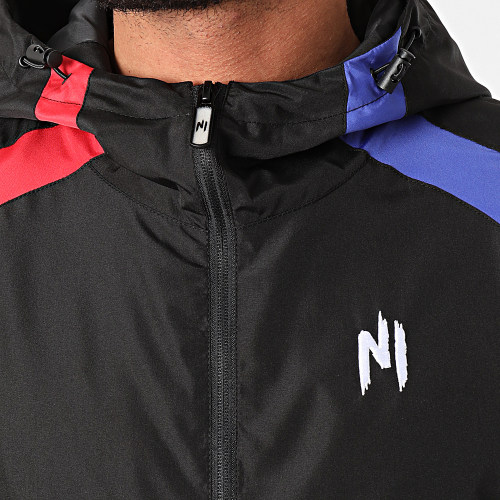 Veste Zippée Capuche Paname Noir Bleu Rouge
