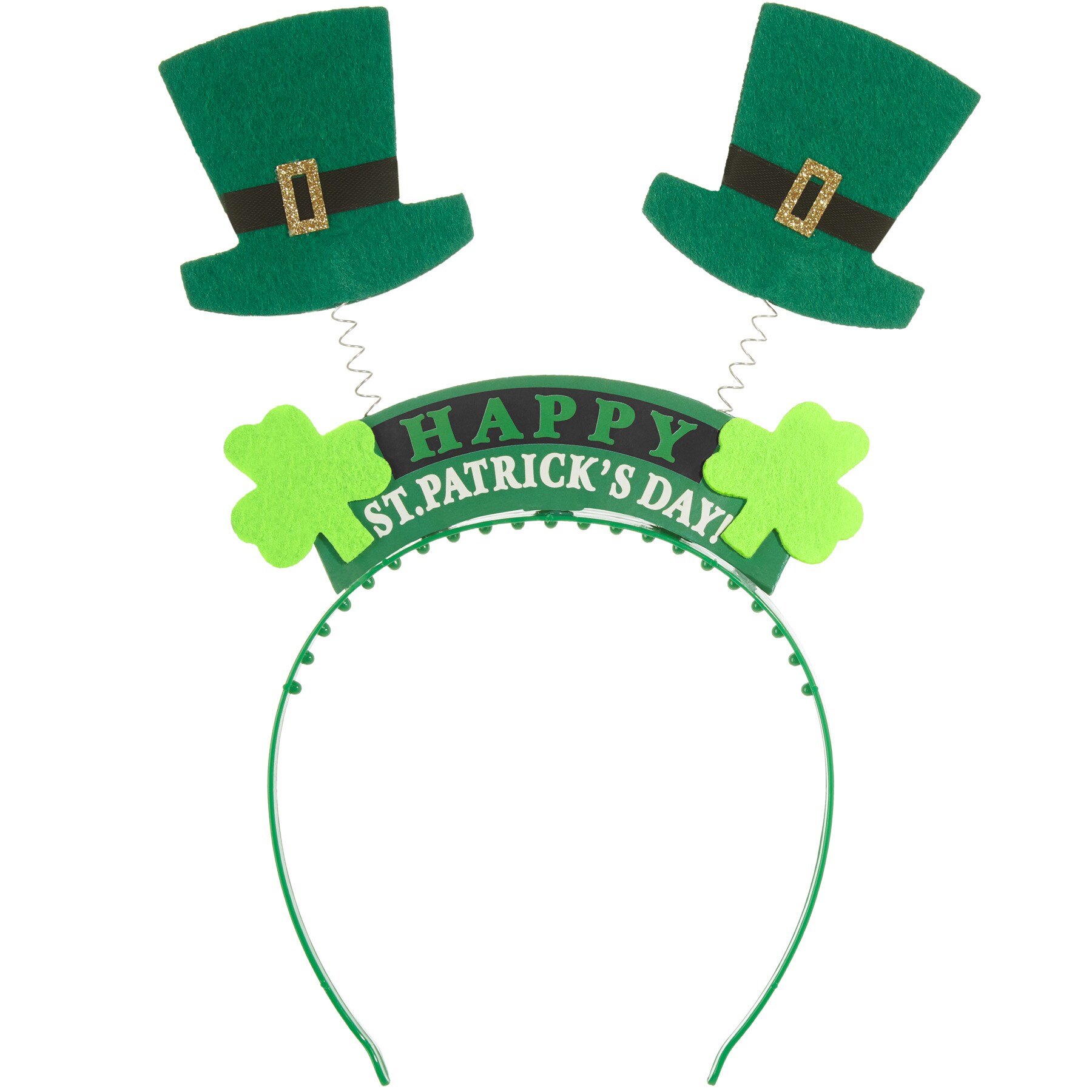 tectake® St. Patrick’s Day Kopfschmuck Schriftzug mit Zylindern