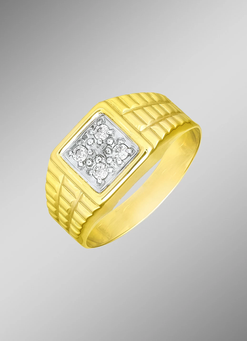 Schicker Herrenring aus Gold