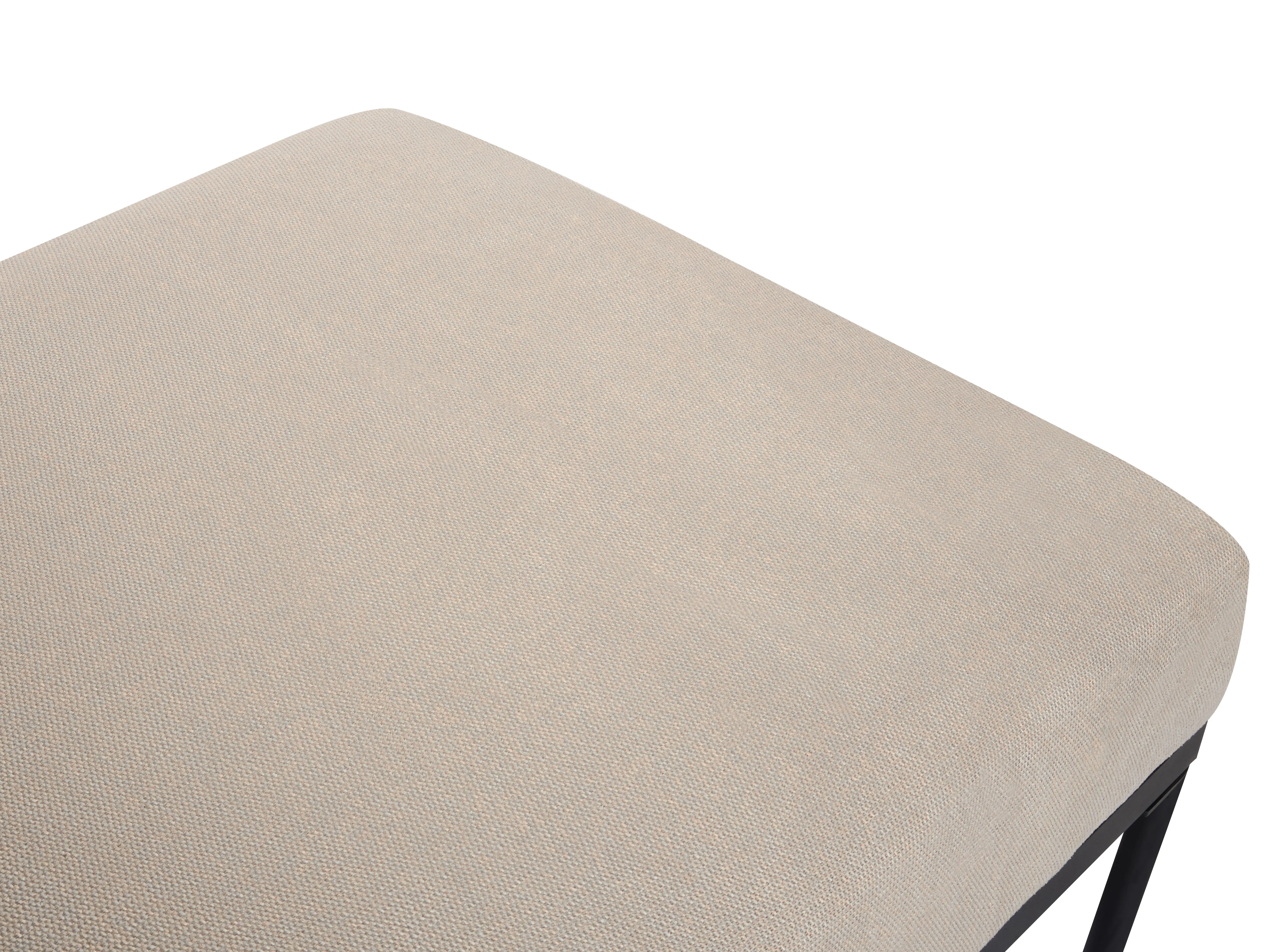 Chaise longue MALMOS Kunstlinnen Kunstleer Donkerbruin