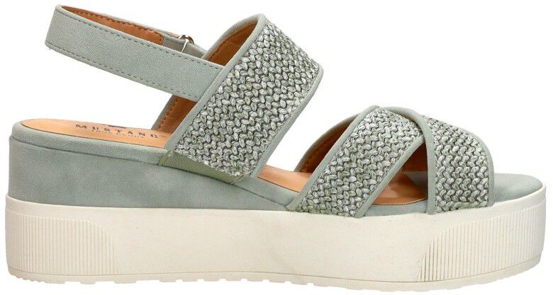 Mustang Sandalen Plat groen