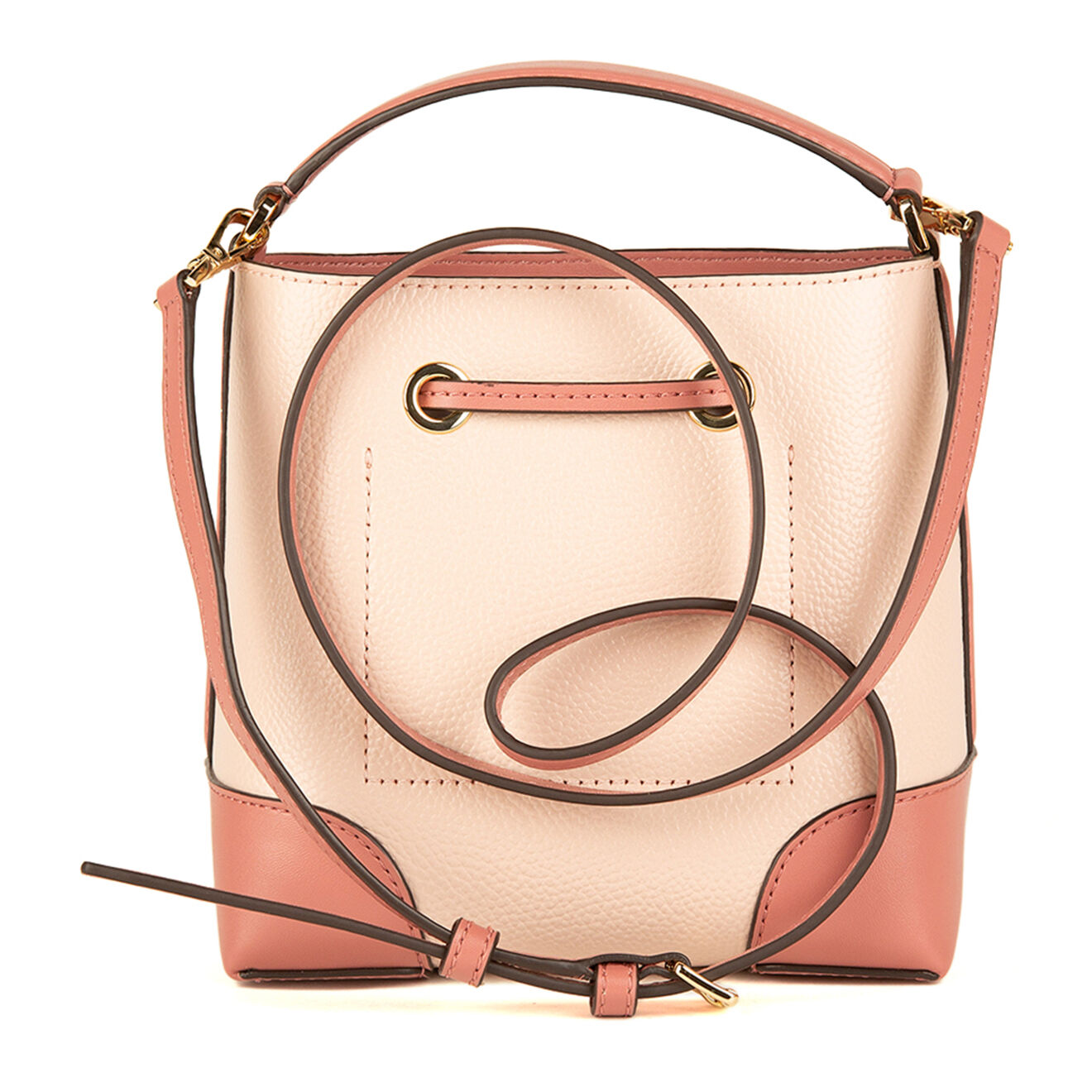 Michael Kors Sac seau en Peau de Vache Mercer S rose clair - 22x22x14 cm