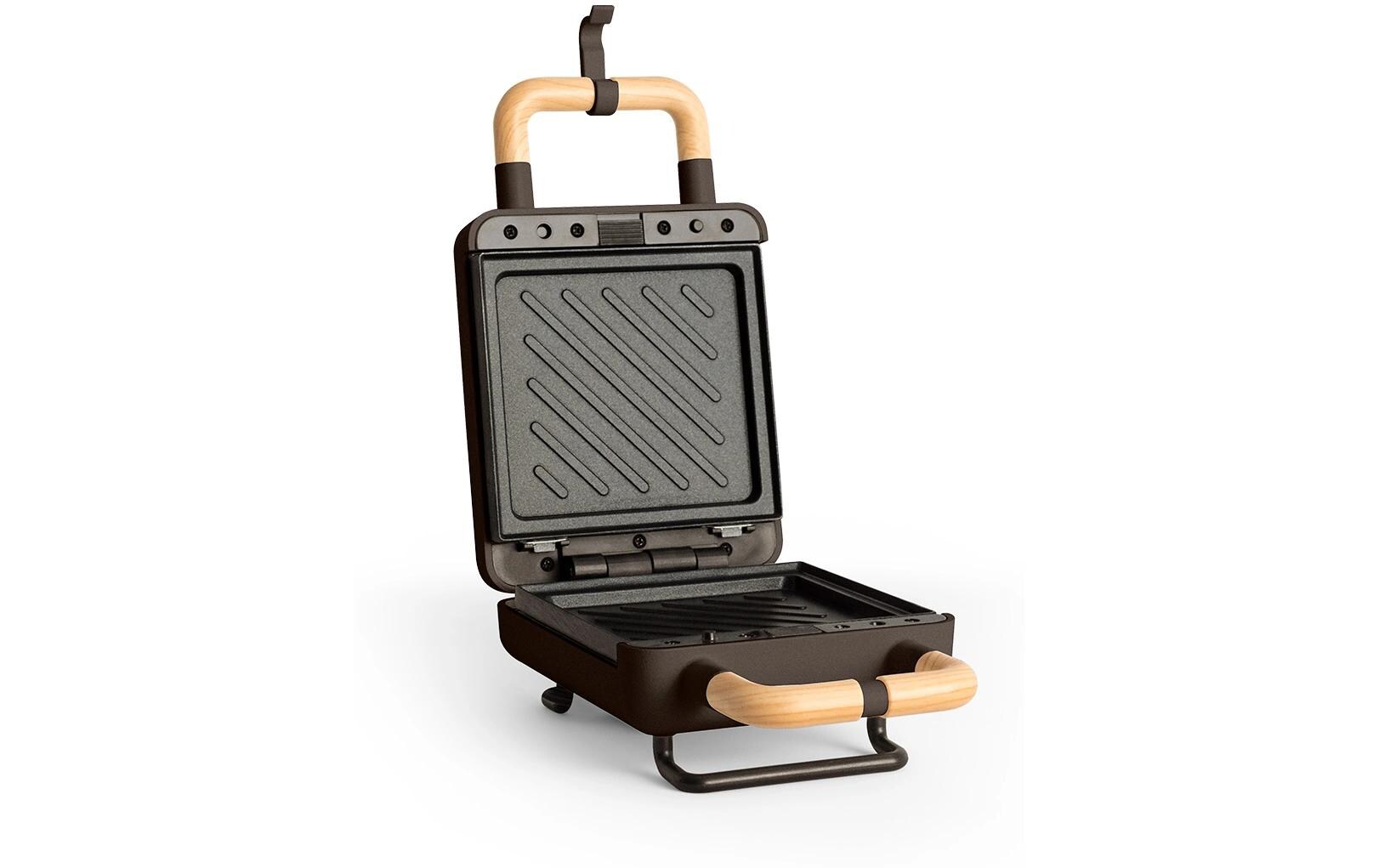 Waffeleisen Stone 2 in 1 Compact BraunWaffel- und Sandwichmaker mit austauschbaren Platten