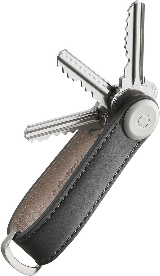 Orbitkey Orbitkey 2. 0 Leather Charcoal/Grey Mørkegrå