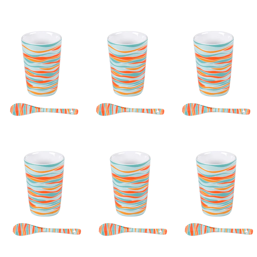 Coffret de 6 gobelets avec cuillères Alizée Table passion