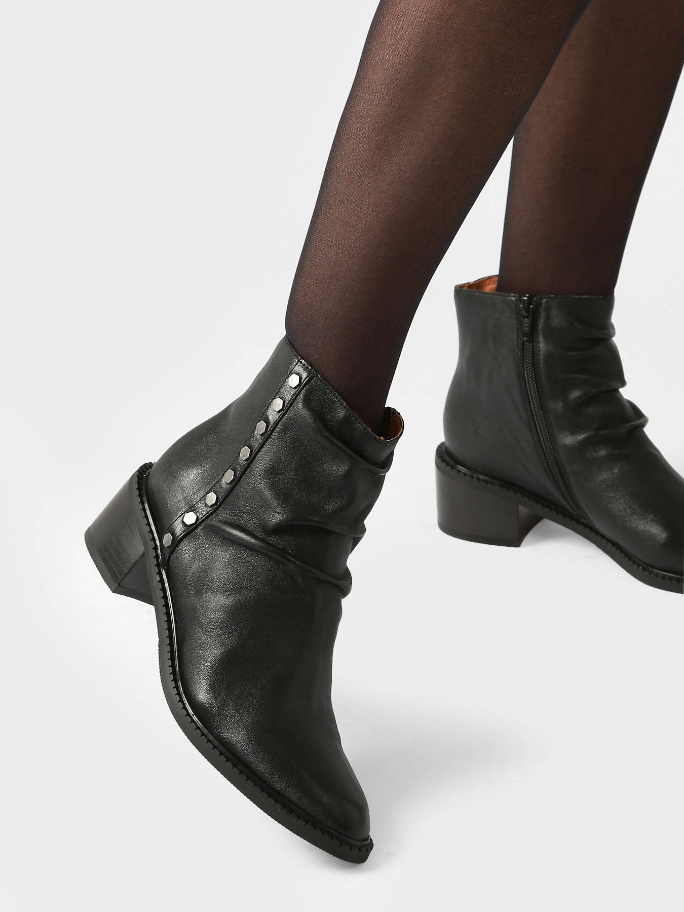 Bottines  talon Edra en cuir MAM'ZELLE