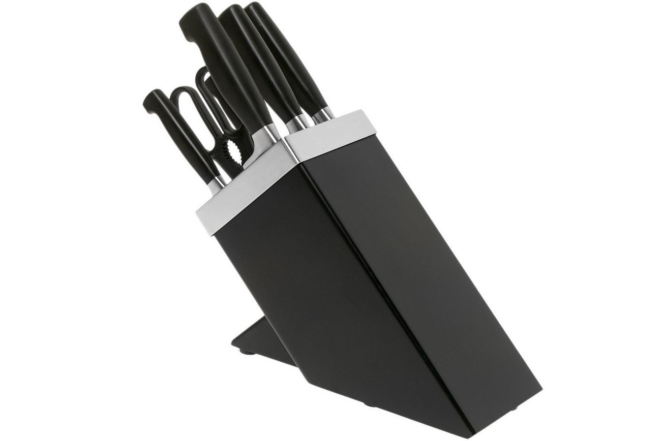 Zwilling J.A. Henckels Four Star SharpBlock 35145-007, 7-delig messenblok zwart essenhout