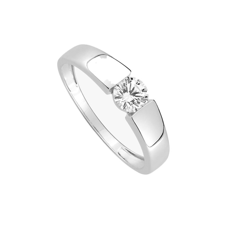 Bague femme - Oxyde de zirconium - Or 9 Carats