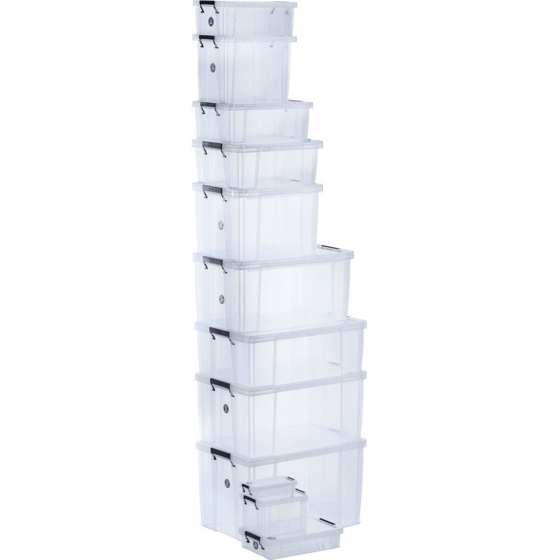 Boîte de rangement plastique 5 L WHITEFURZE Allstore - incolore
