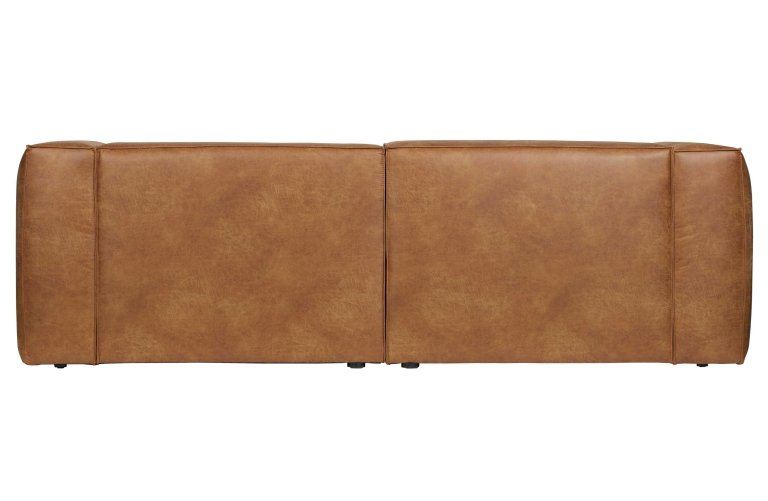 WOOOD Bean 3,5-zits bank leer cognac