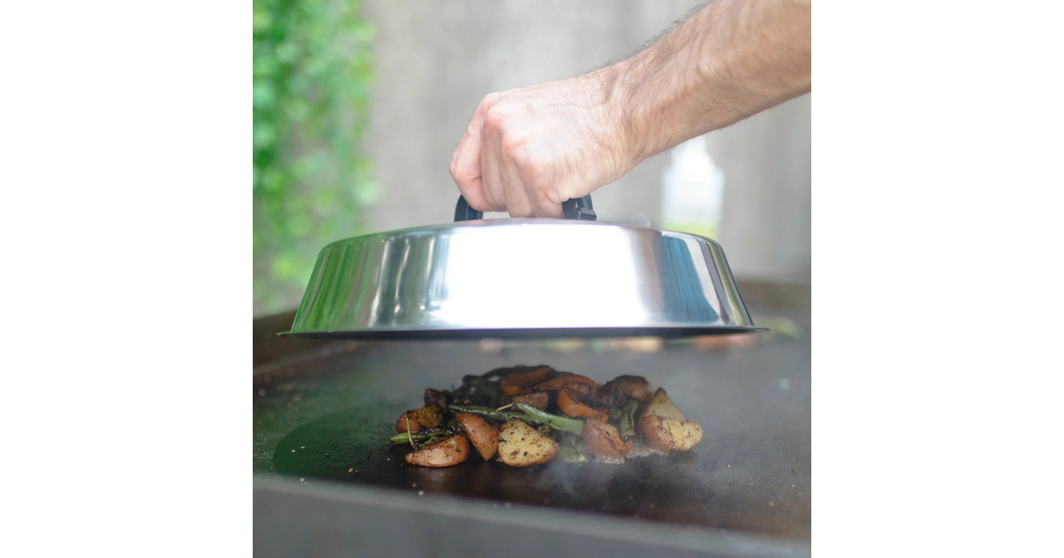 Char-GrillerFlat Iron Smeltkoepel deksel  (Roestvrij staal)