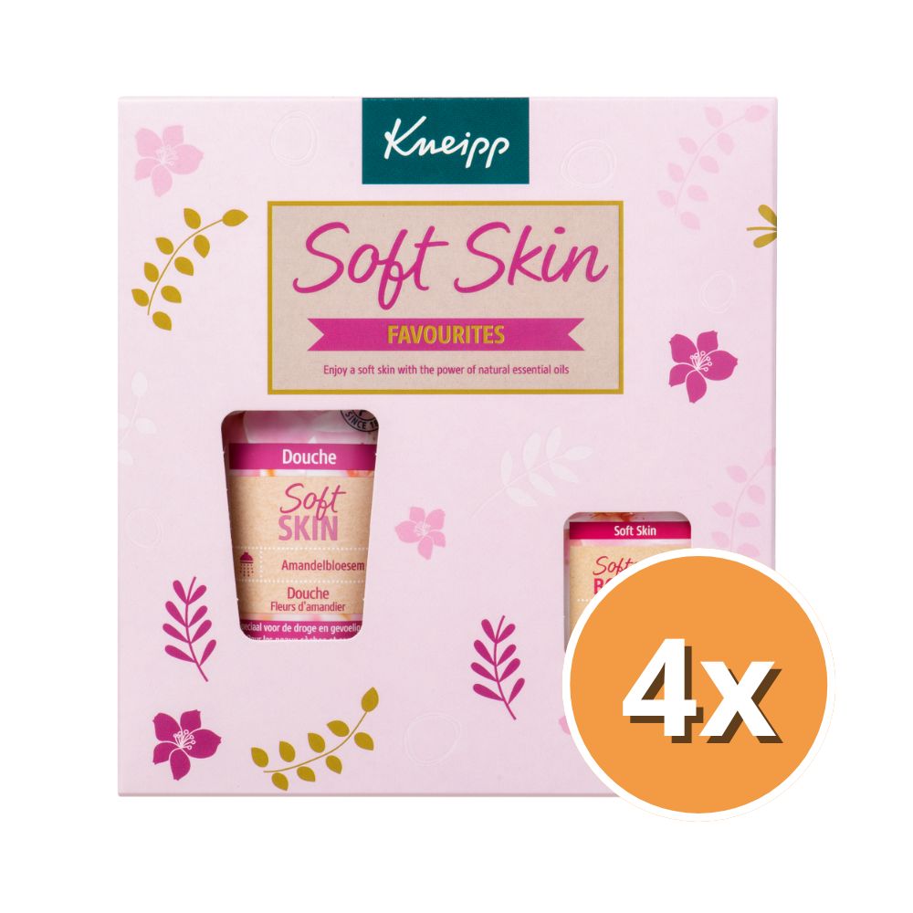 4x Kneipp Geschenkverpakking amandelbloesem (1 set)