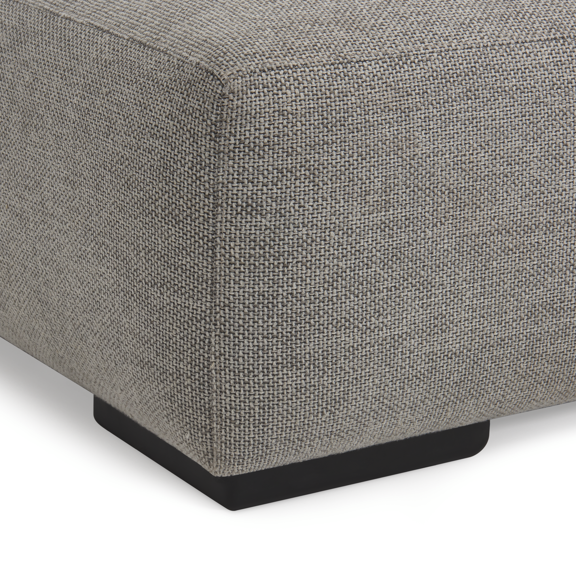 Koozo hoekbank Junior links Hoekbank Links: 213 + 612 | Stof: Grijs - 900.02.1092 | Frame: Zwart | 2x koppelstuk