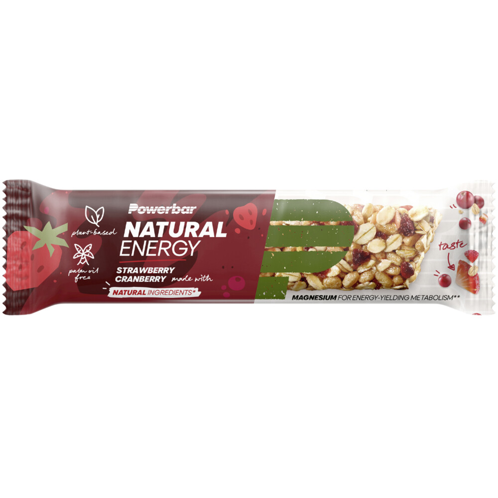 6x PowerBar Natural Energy Cereal Bar Strawberry & Cranberry40 gr