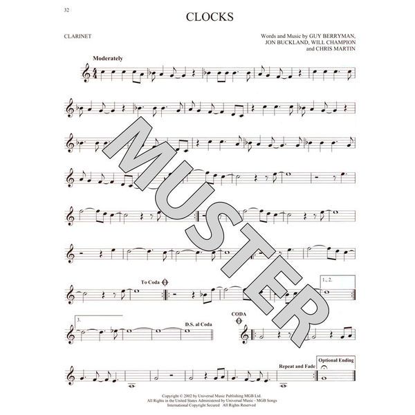 Hal Leonard 101 Hit Songs For Clarinet