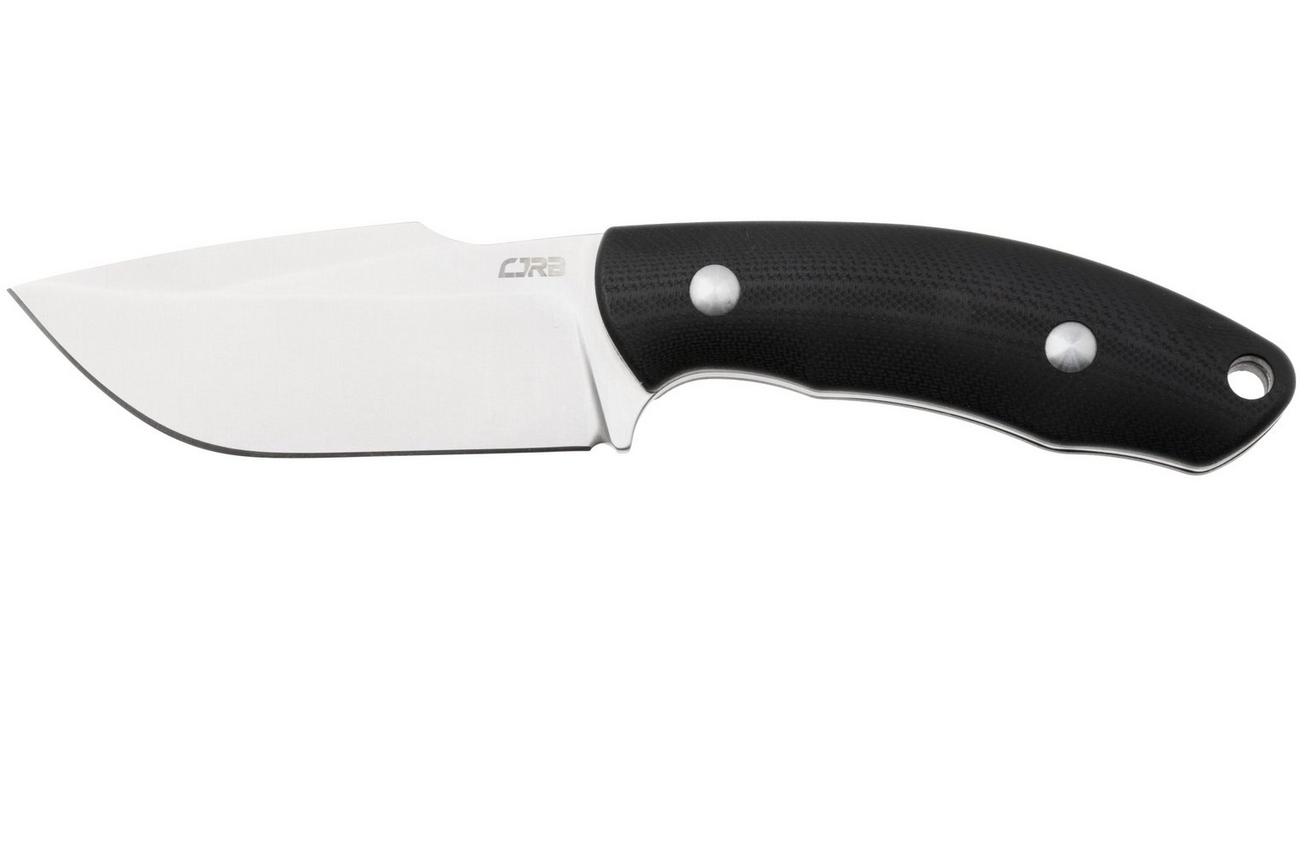 CJRB Mutt J1958-BK Satin AR-RPM9, Black G10, vaststaand mes, Jonathan Shaw design