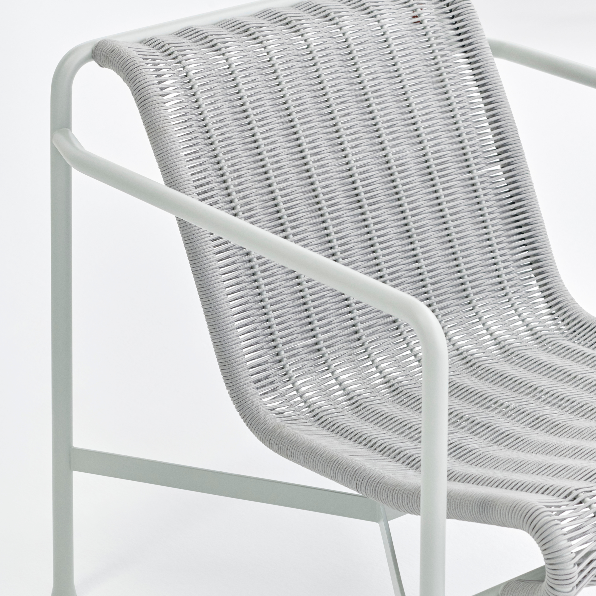 Loungestoel Palissade Cord laag grijs